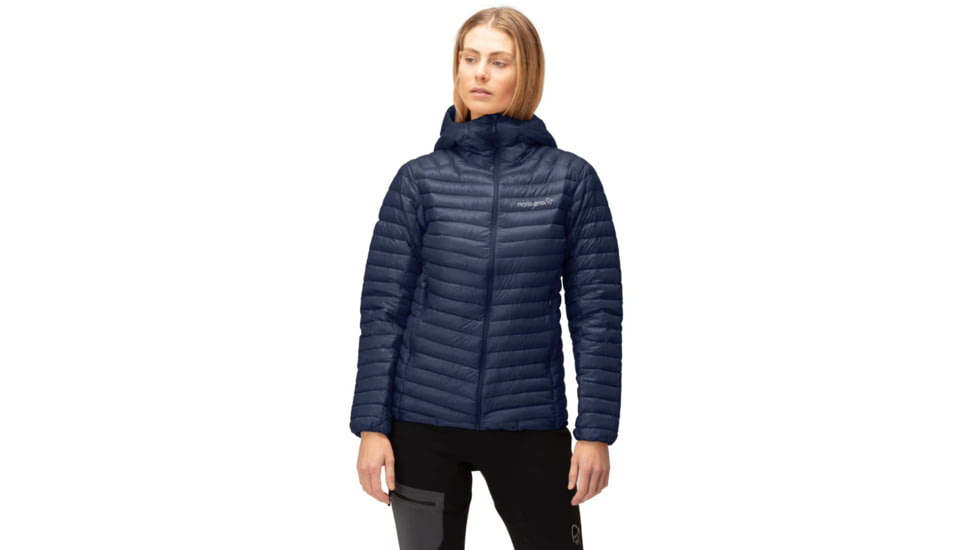 Norrona Trollveggen Superlight Down 850 Hooded Jacket - Womens, Indigo Night, Medium, 1621-22 2295 M