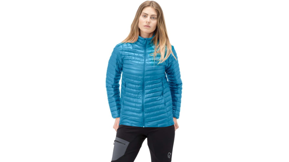 Norrona Trollveggen Superlight Down 850 Jacket - Womens, Hawaiian Surf, Extra Small, 1607-21 6610 XS