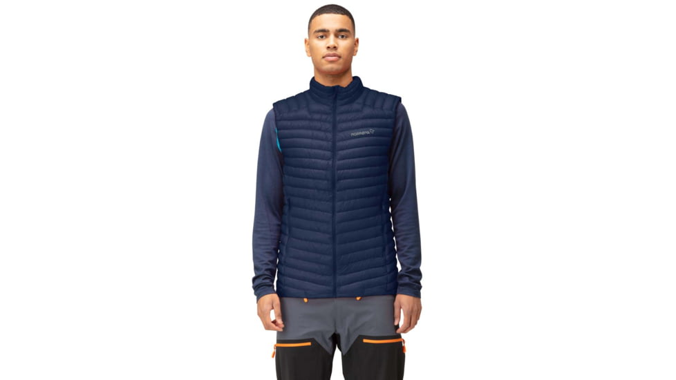 Norrona Trollveggen Superlight Down 850 Vest - Mens, Indigo Night, Medium, 1620-22 2295 M