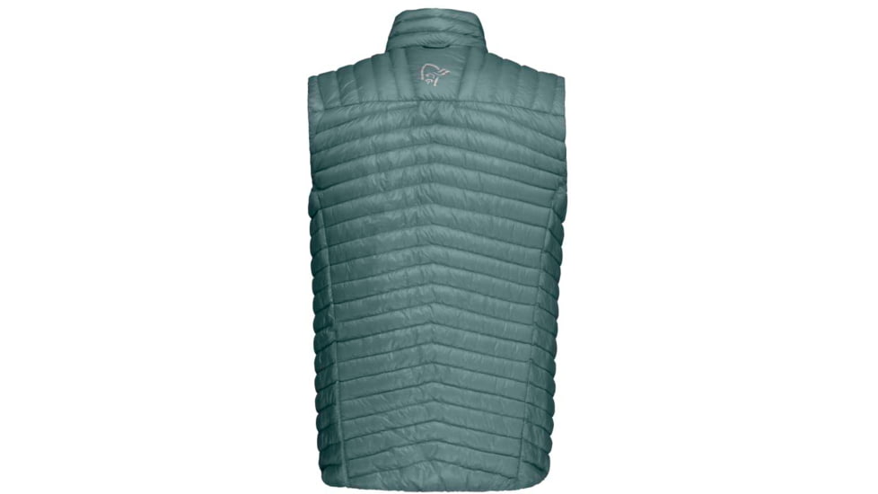 Norrona Trollveggen Superlight Down 850 Vest - Mens, North Atlantic/Sulphur Spring, Small, 1620-22 6627 S