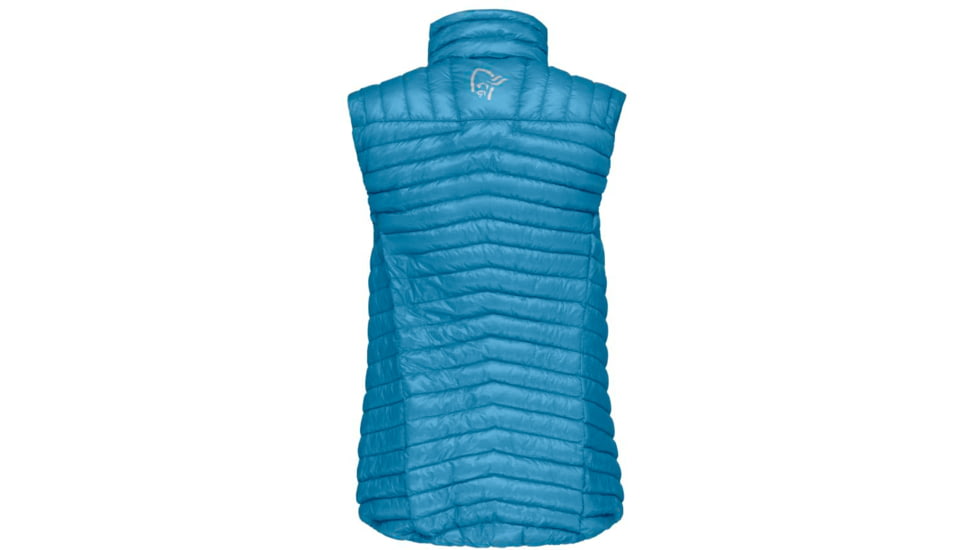 Norrona Trollveggen Superlight Down 850 Vest - Womens, Hawaiian Surf, Large, 1622-22 6610 L
