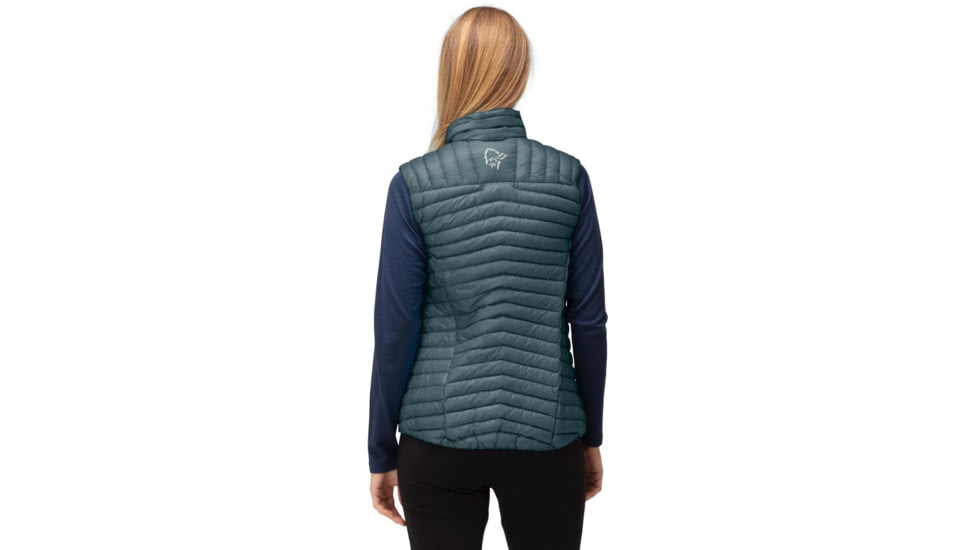 Norrona Trollveggen Superlight Down 850 Vest - Womens, North Atlantic, Medium, 1622-22 6614 M