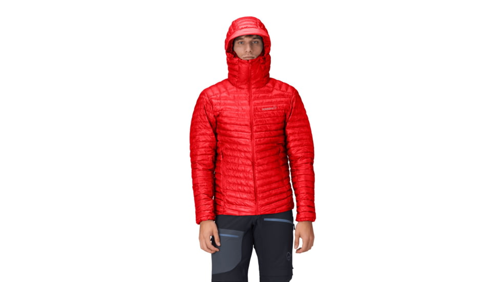 Norrona Trollveggen Superlight Down800 Hooded Jacket - Mens, Arednalin, Large, 1614-24-5630-L