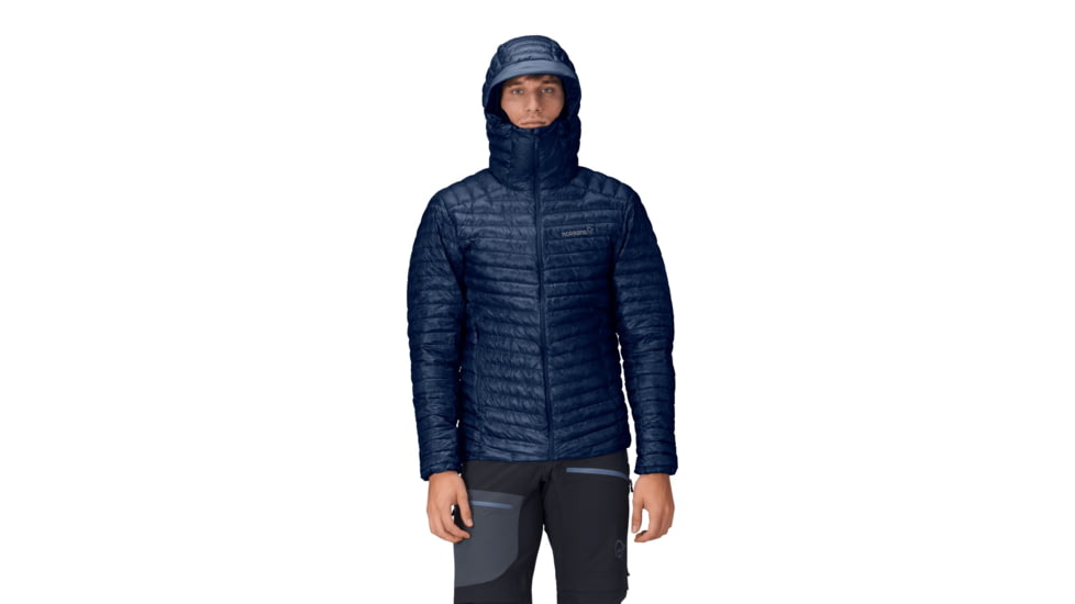 Norrona Trollveggen Superlight Down800 Hooded Jacket - Mens, Indigo Night, Extra Large, 1614-24-2295-XL