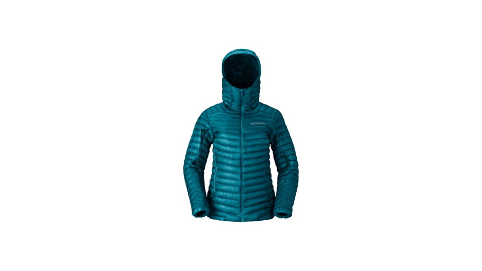Norrona Trollveggen Superlight Down800 Hooded Jacket - Womens, Everglade, Extra Small, 1617-24-3413-XS