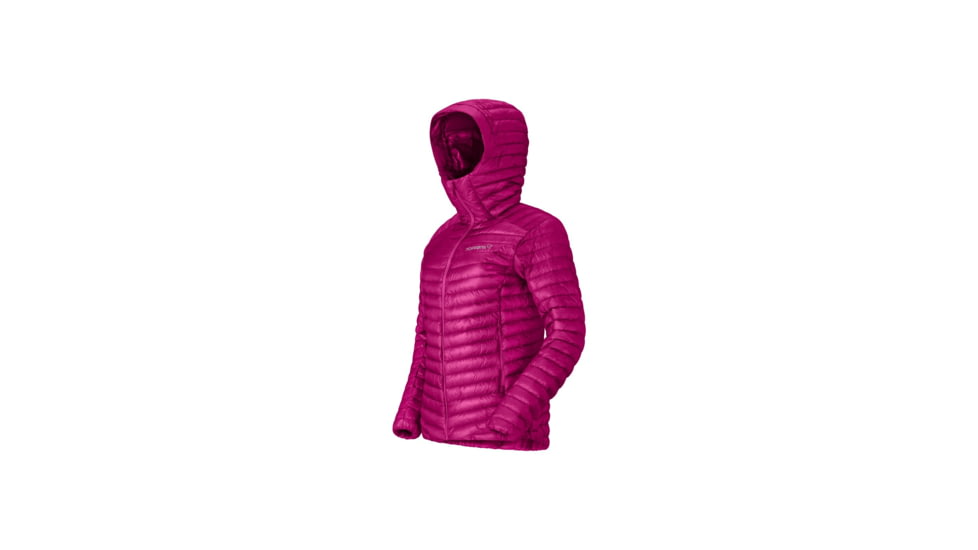 Norrona Trollveggen Superlight Down800 Hooded Jacket - Womens, Festival Fuchsia, Extra Small, 1617-24-1180-XS