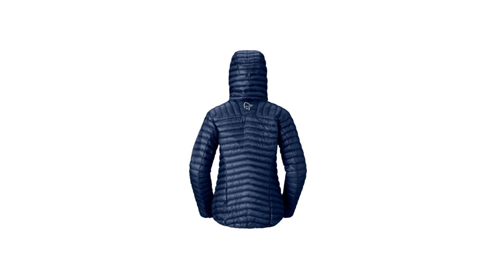 Norrona Trollveggen Superlight Down800 Hooded Jacket - Womens, Indigo Night, Extra Small, 1617-24-2295-XS