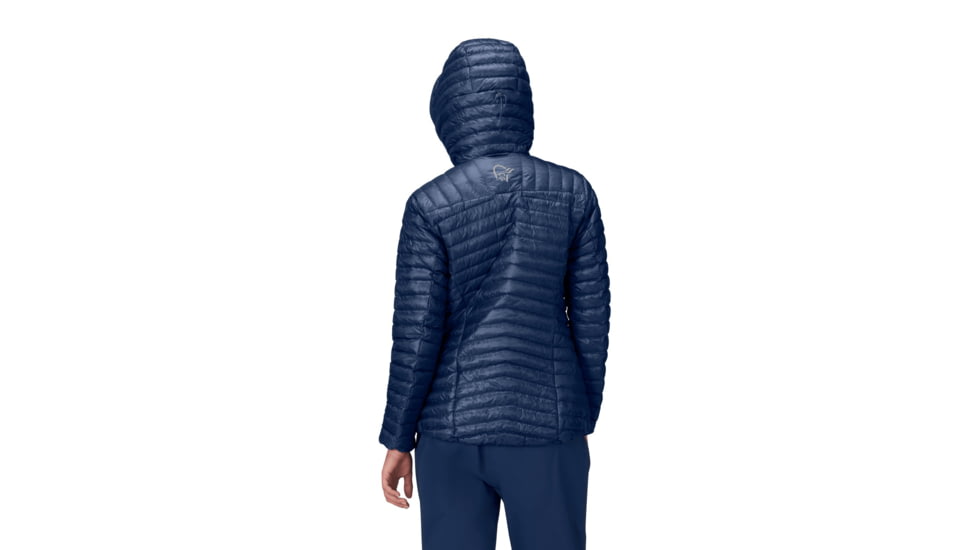 Norrona Trollveggen Superlight Down800 Hooded Jacket - Womens, Indigo Night, Extra Small, 1617-24-2295-XS