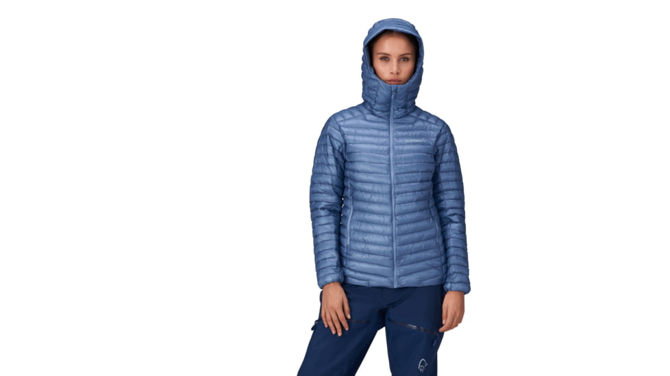 Norrona Trollveggen Superlight Down800 Hooded Jacket - Womens, Infinity, Extra Small, 1617-24-2020-XS