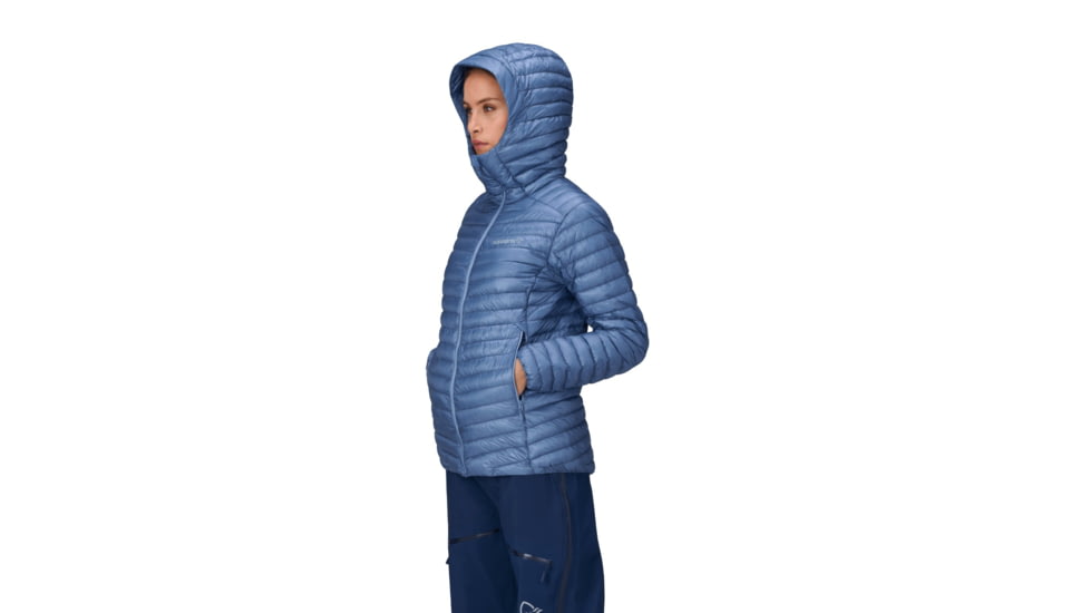 Norrona Trollveggen Superlight Down800 Hooded Jacket - Womens, Infinity, Extra Small, 1617-24-2020-XS