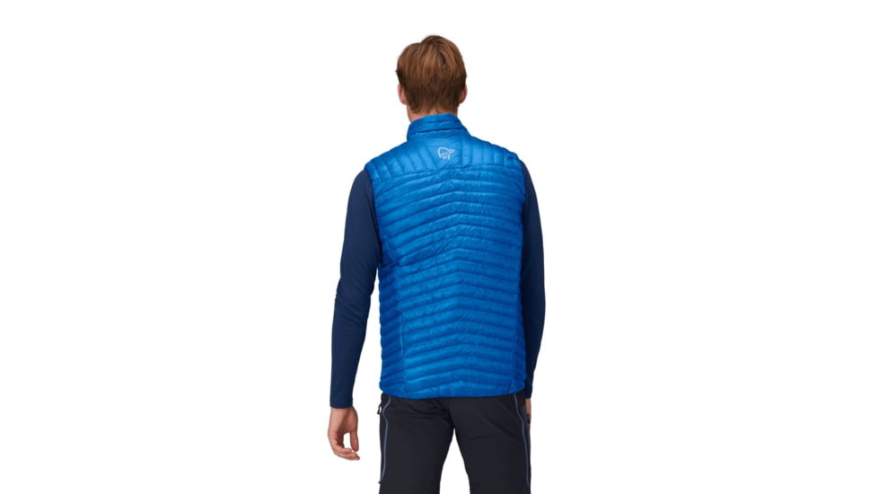 Norrona Trollveggen Superlight Down800 Vest - Mens, Skydiver, Small, 1615-24-2336-S