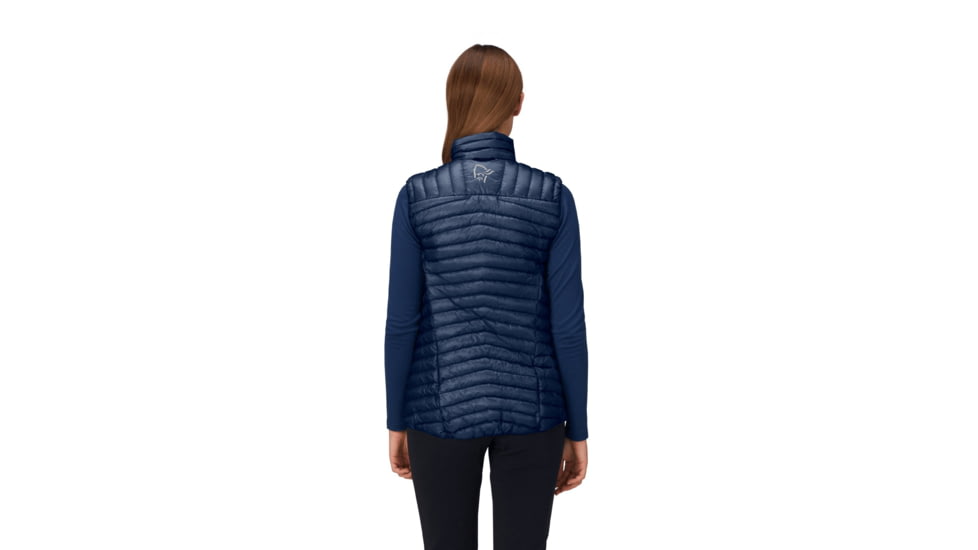 Norrona Trollveggen Superlight Down800 Vest - Womens, Indigo Night, Small, 1618-24-2295-S