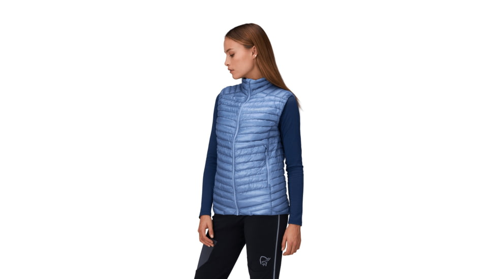 Norrona Trollveggen Superlight Down800 Vest - Womens, Infinity, Extra Small, 1618-24-2020-XS