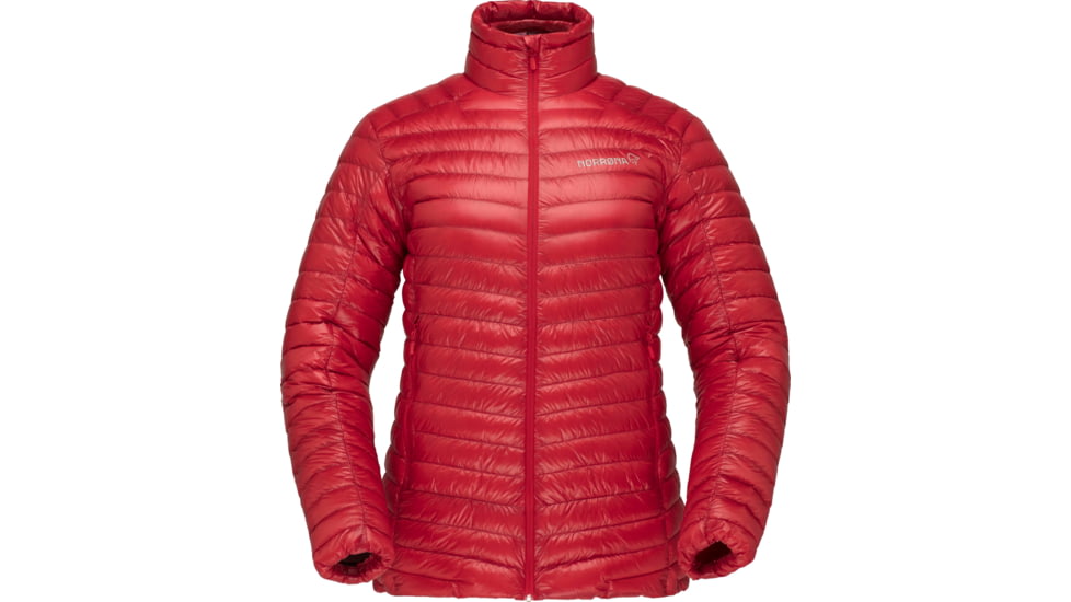 Norrona Trollveggen Superlight Down 850 Jacket - Women's, True Red, Large, 1607-21 1105 L