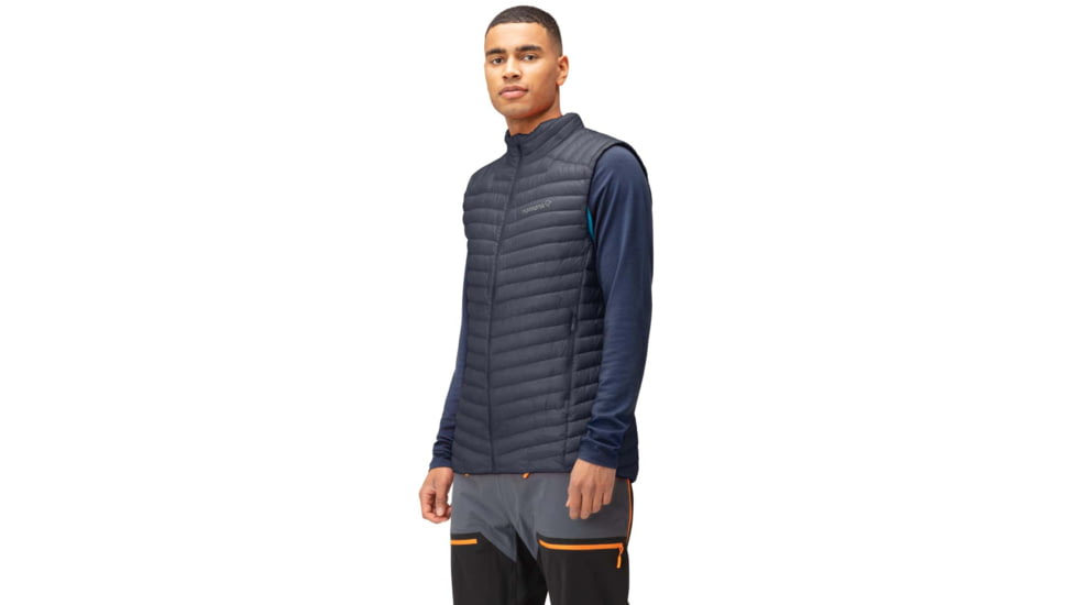 Norrona Trollveggen Superlight Down850 Vest - Mens, Cool Black, L, 1620-22-7760-L