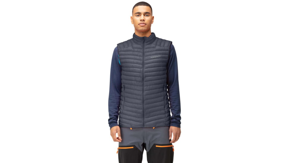 Norrona Trollveggen Superlight Down 850 Vest - Men's, Cool Black, Large, 1620-22 7760 L