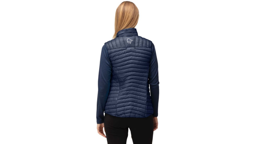 Norrona Trollveggen Superlight Down850 Vest - Womens, Indigo Night, L, 1622-22-2295-L