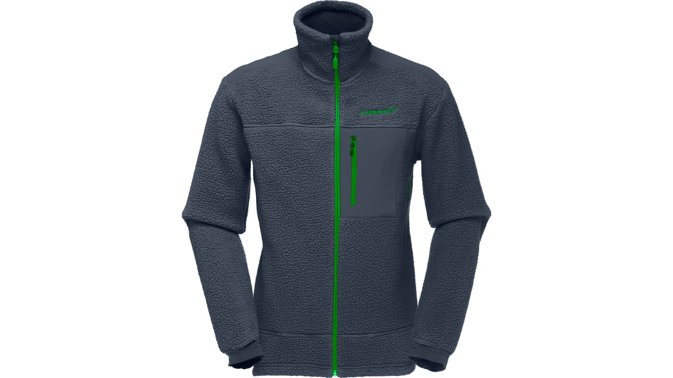 Norrona Trollveggen Thermal Pro Jacket - Mens, Cool Black/Classic Green, Medium, 3030-16-7784-M