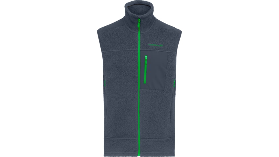Norrona Trollveggen Thermal Pro Vest - Mens, Cool Black/Classic Green, Extra Large, 1627-22-7784-XL