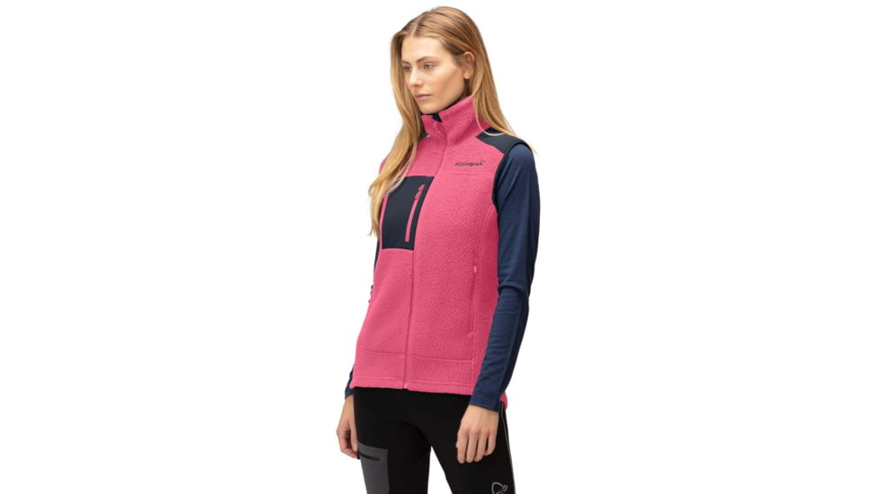 Norrona Trollveggen Thermal Pro Vest - Womens, Honeysuckle/Indigo Night, Small, 1626-22 5544 S