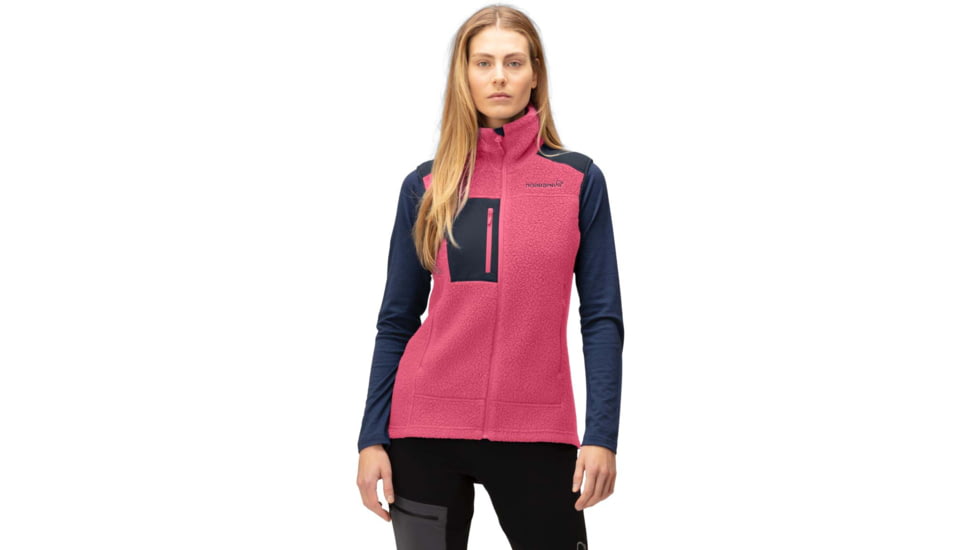 Norrona Trollveggen Thermal Pro Vest - Womens, Honeysuckle/Indigo Night, Small, 1626-22 5544 S