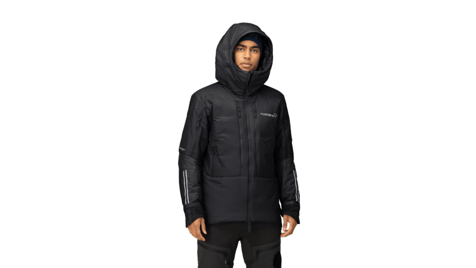 Norrona Trollveggen Thermo100 Rescue Hoodie - Mens, Caviar, Large, 1613-23-7718-L