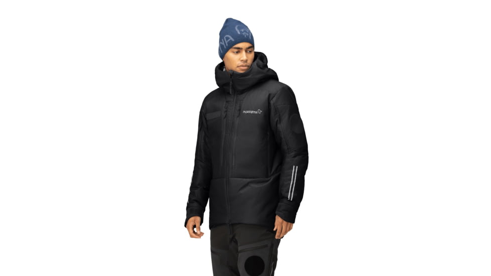 Norrona Trollveggen Thermo100 Rescue Hoodie - Mens, Caviar, Large, 1613-23-7718-L