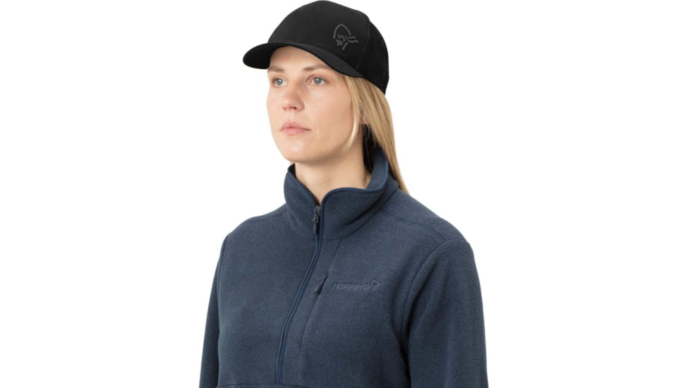 Norrona Trucker Mesh Snap Back Cap, Caviar, One Size, 3422-18-7718-ONE SIZE