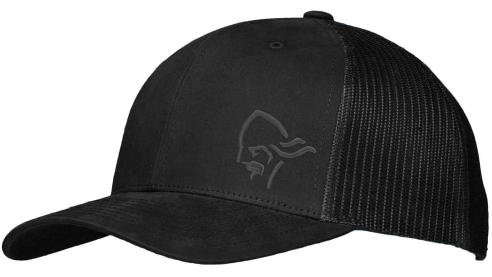 Norrona Trucker Mesh Snap Back Cap, Caviar, One Size, 3422-18-7718-ONE SIZE