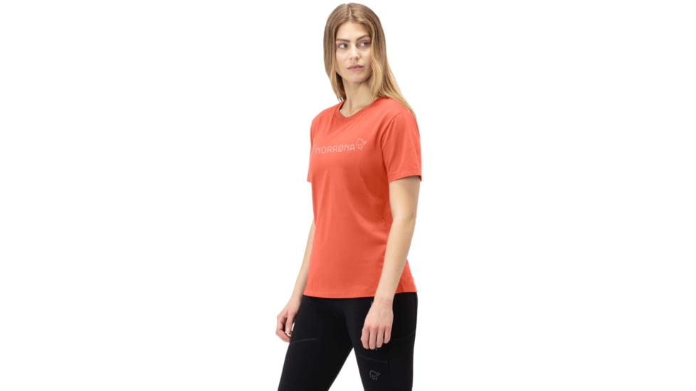 Norrona Viking Norrona T-Shirt - Womens, Orange Alert, Medium, 3424-21 5620 M