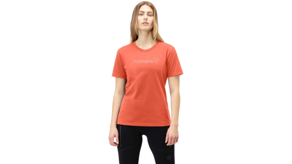Norrona Viking Norrona T-Shirt - Womens, Orange Alert, Medium, 3424-21 5620 M