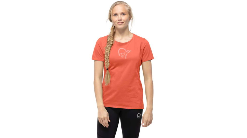 Norrona Viking T-Shirt - Womens, Orange Alert, Large, 3421-21 5620 L