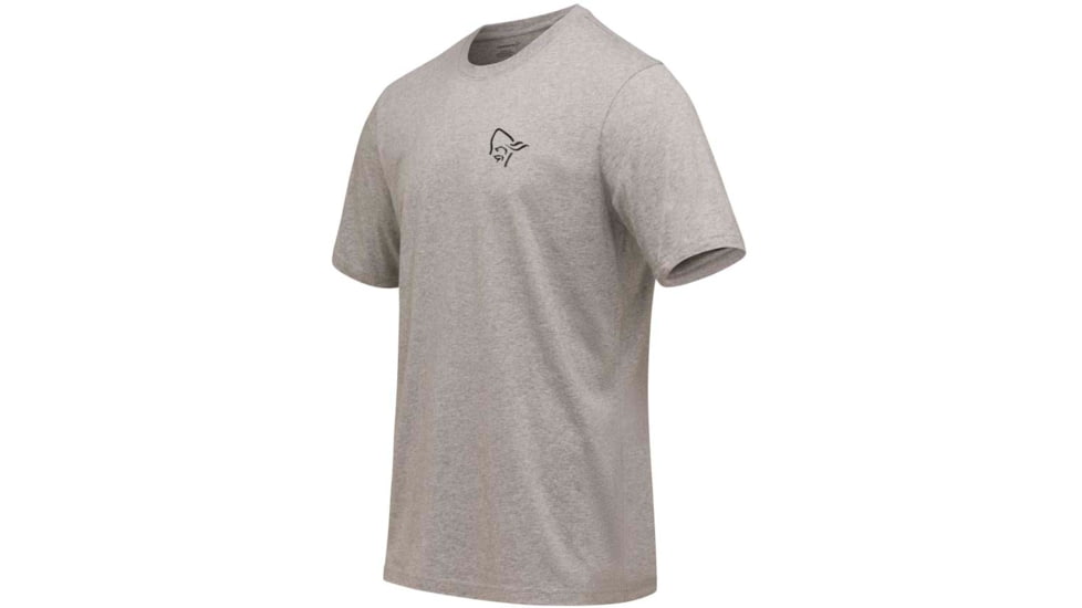 Norrona Vikinghead Embroidery T-Shirt - Mens, Grey Melange, Small, 3416-22 8870 S