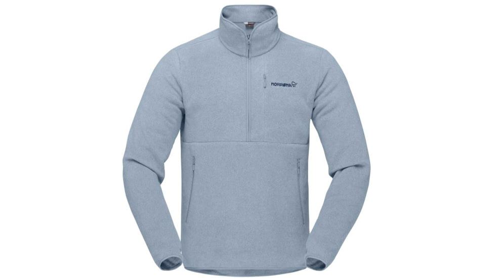 Norrona Warm Two Halfzip Sweater, Blue Fog, Extra Small, 5226-20 6621 XS