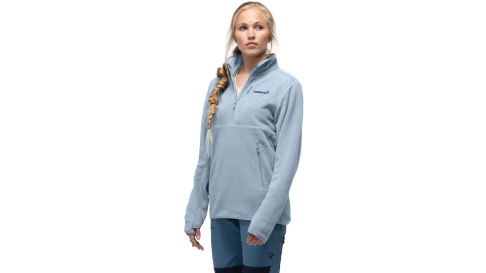 Norrona Warm Two Halfzip Sweater, Blue Fog, Extra Small, 5226-20 6621 XS