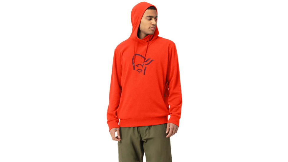 Norrona Warm Two Norrona Hoody - Mens, Arednalin Red, Small, 5250-21 5630 S