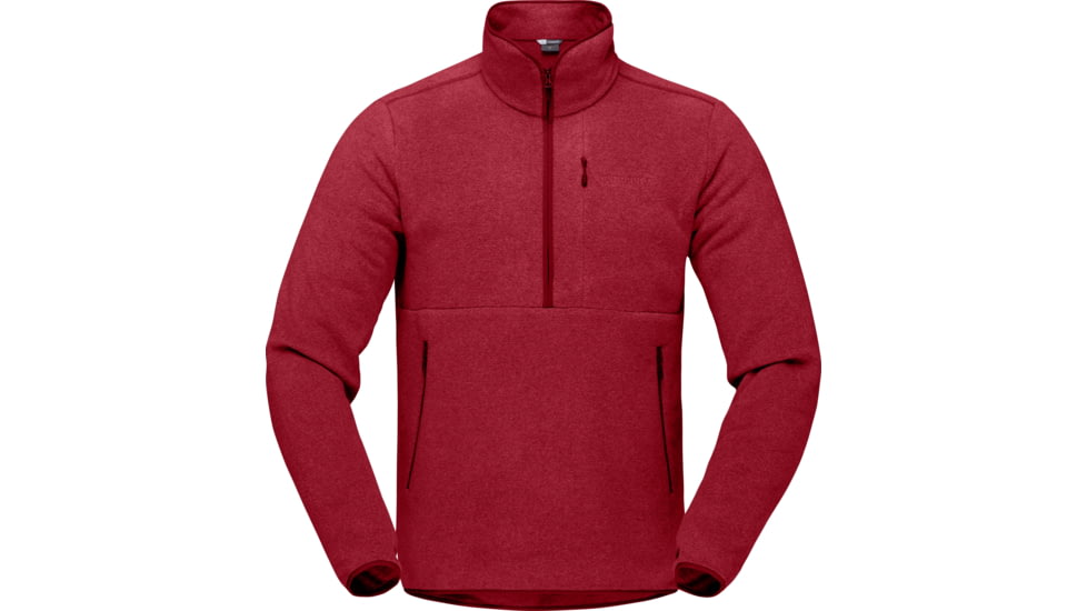 Norrona Warm Two Halfzip Sweater - Men's, Rhubarb Melange, Large, 5226-20 5705 L