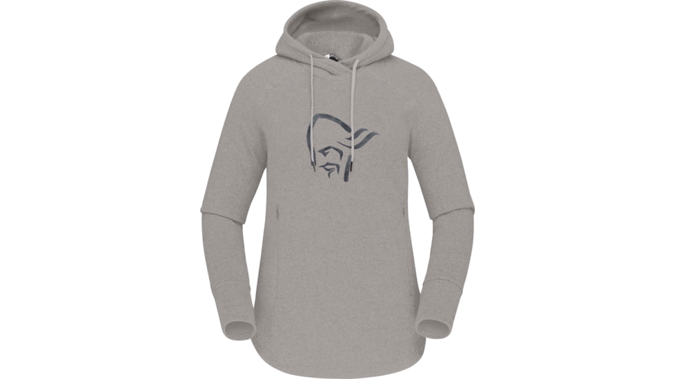 Norrona Warm2 Hood - Womens, Drizzle Melange, Medium, 5251-21-2313-M
