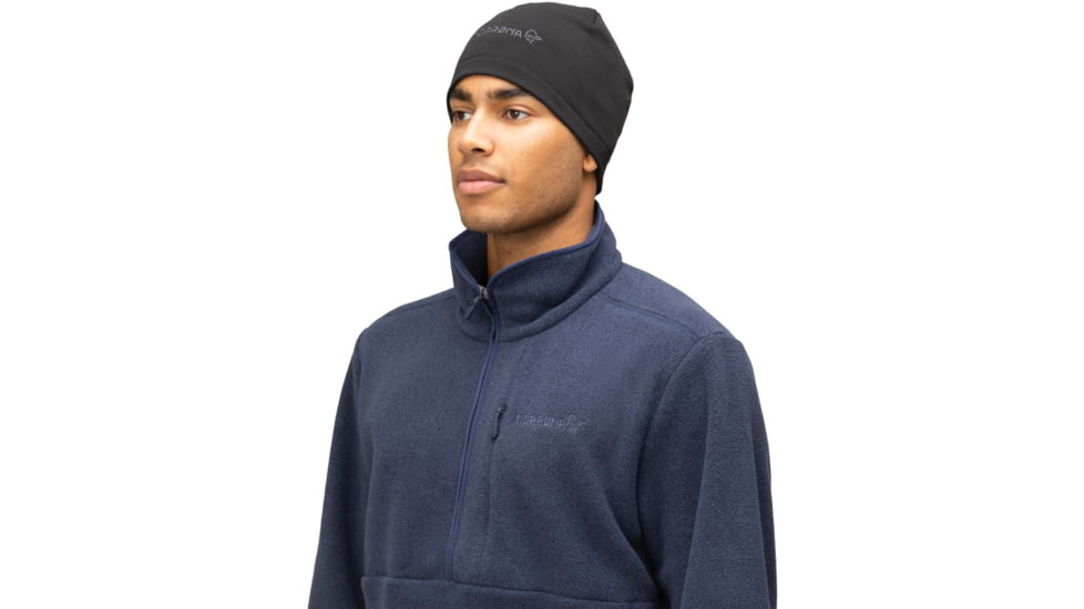 Norrona Warmwool2 Beanie, Caviar, One Size, 5223-22-7718-OS