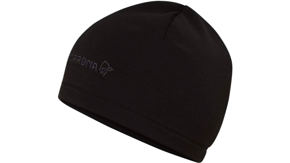 Norrona Warmwool2 Beanie, Caviar, One Size, 5223-22-7718-OS