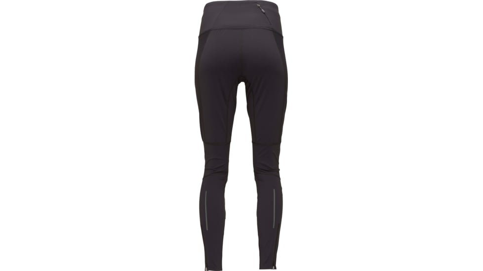 Norrona Wind Tights - Womens, Caviar/Dark Grey Melange, Large, 5242-21-7703-L