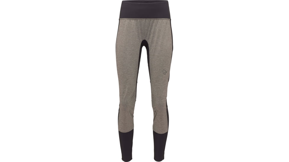 Norrona Wind Tights - Women's, Caviar Black/Dark Grey Melange, Large, 5242-21 7703 L