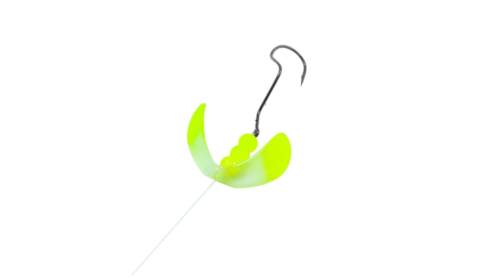 Northland Butterfly Blade Super Death Rig 60" Snell Clear Tip Chartreuse 1/Cd, NL-BFSDR2-CTC
