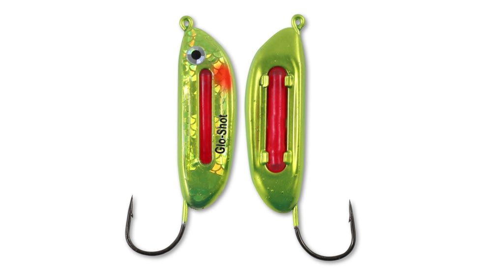 Northland Fishing Tackle Glo-Shot Jig, Metallic Chart, 1/8 oz, GSJ3-10