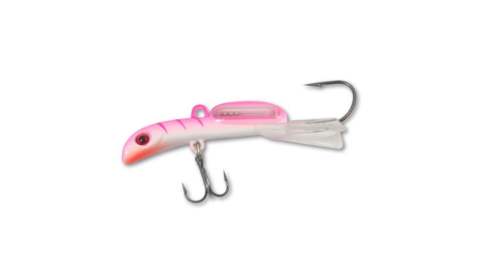 Northland Fishing Tackle Rattlin Puppet Minnow Lure, UV Pink Tiger, 1/4 oz, PMDR2-26