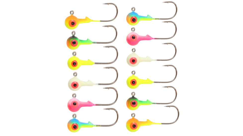 Northland Fishing Tackle RZ Jig, 12 Card, Assorted, 1/16oz, RZJ2-12-99