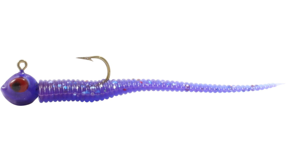 Northland Impulse Jig'N Tail Bloodworm Worm, 18, 1.5in, Purple, IBBW1RC-4