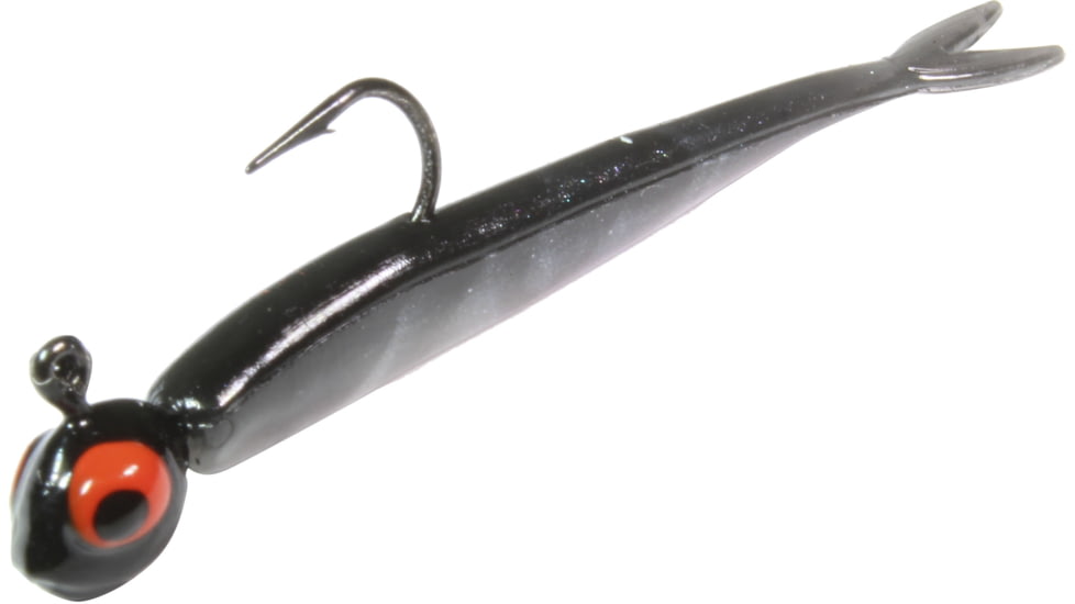 Northland Impulse Rigged Mini Smelt, 1/32oz, 1-1/4in, Crappie Minnow, 2 rigged, 2 Replacement Tails, IBMS1RC-31
