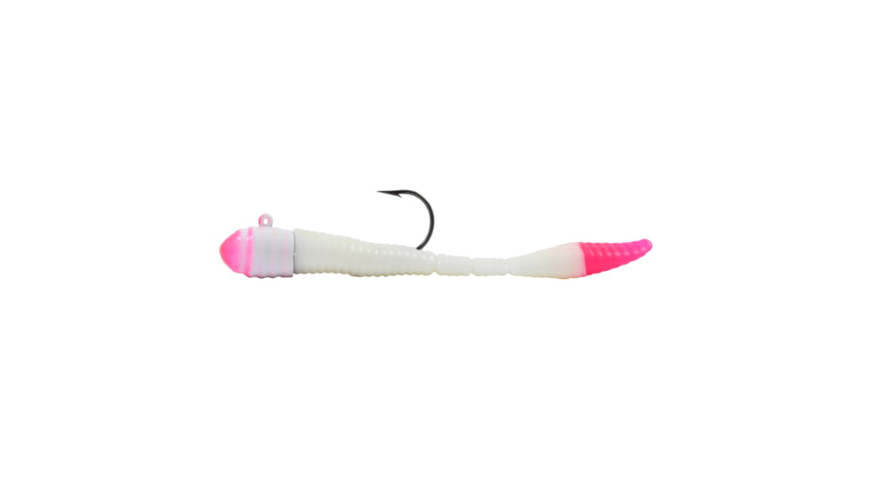 Northland Mimic Minnow Limber Leech Minnow, 2, 3.5in, Pink/White, MMLL4-161