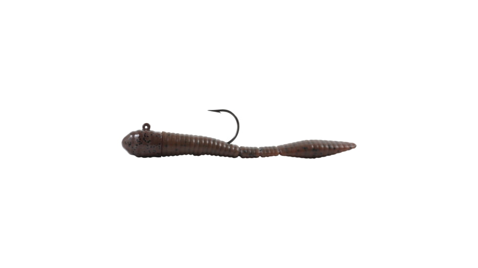 Northland Mimic Minnow Limber Leech, 3/8oz, 4in, Number 3/0Hk 6/Strip, Brown Pumpkin, MMLL5-6-74